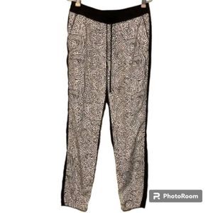 Philosophy Women's Paisley Color Block Jogger Pants M Pockets Elastic Waist NWOT
